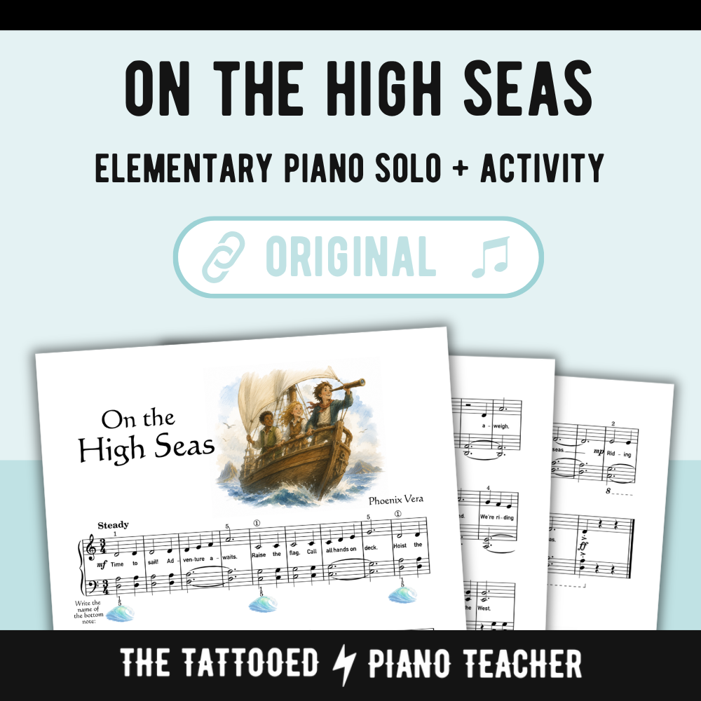 On the High Seas - Level 2A Elementary Fantasy Piano Solo Sheet Music