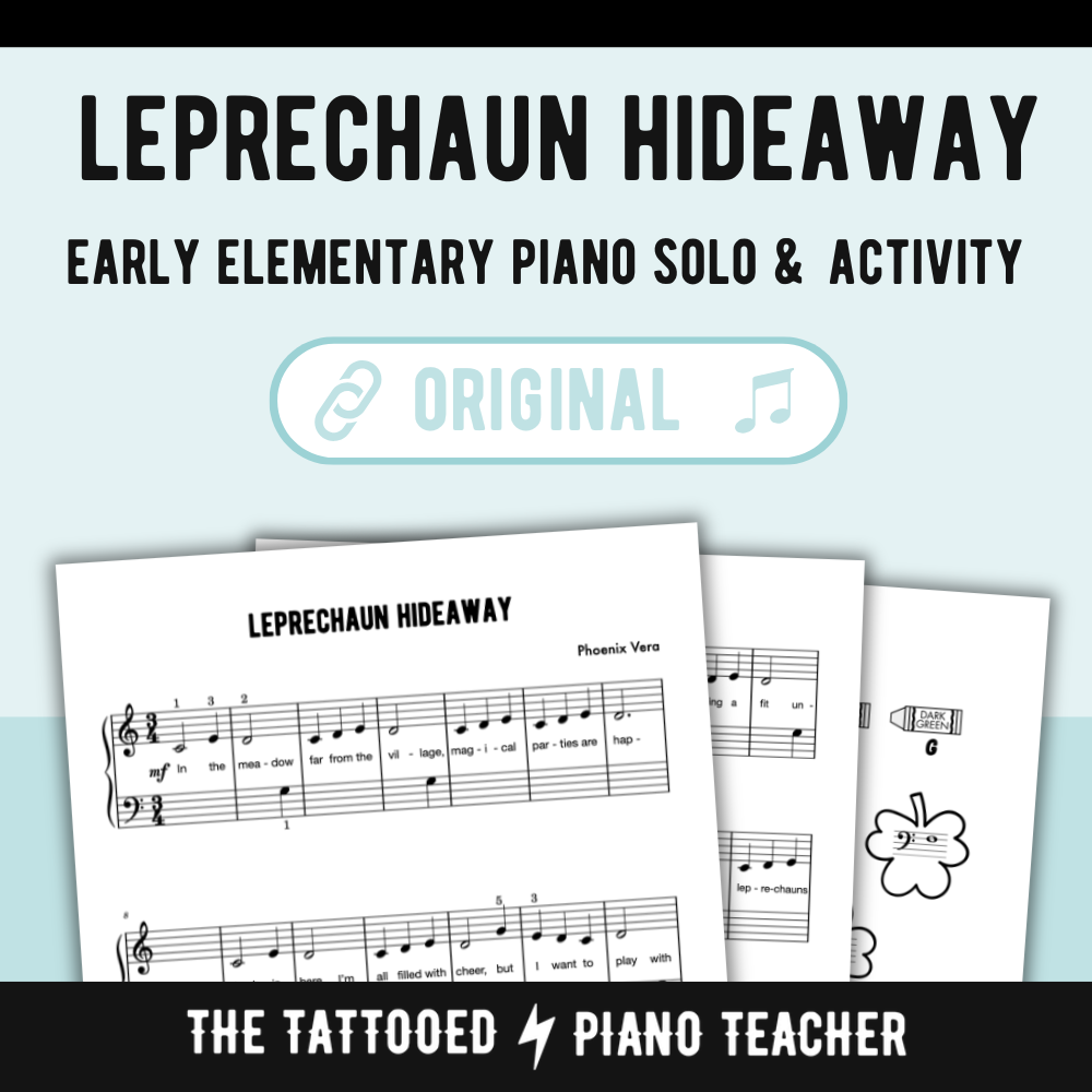 Leprechaun Hideaway - Irish Early Elementary Piano Solo Sheet Music