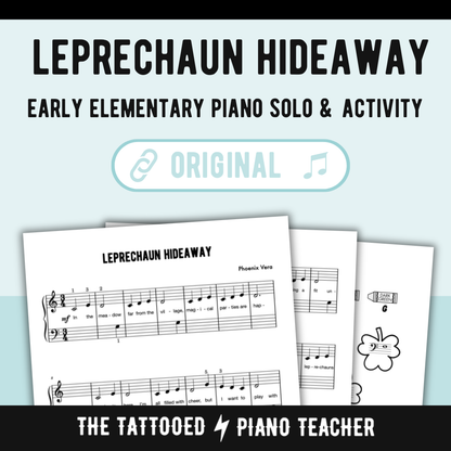Leprechaun Hideaway - Irish Early Elementary Piano Solo Sheet Music