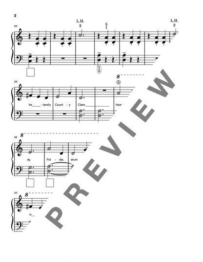Irish Piano Solo Sheet Music Bundle