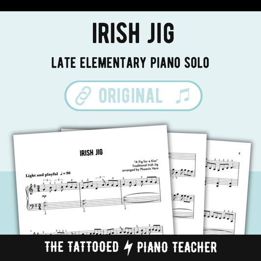 Irish Jig - Late Elementary Piano Solo Sheet Music