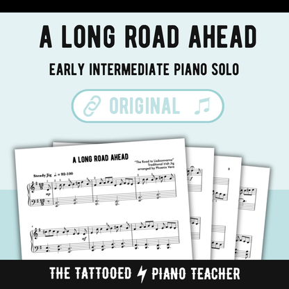 The Long Road Ahead - Traditional Irish Early Intermediate Piano Solo Sheet Music