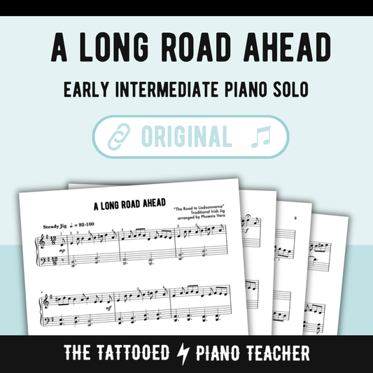 The Long Road Ahead - Traditional Irish Early Intermediate Piano Solo Sheet Music