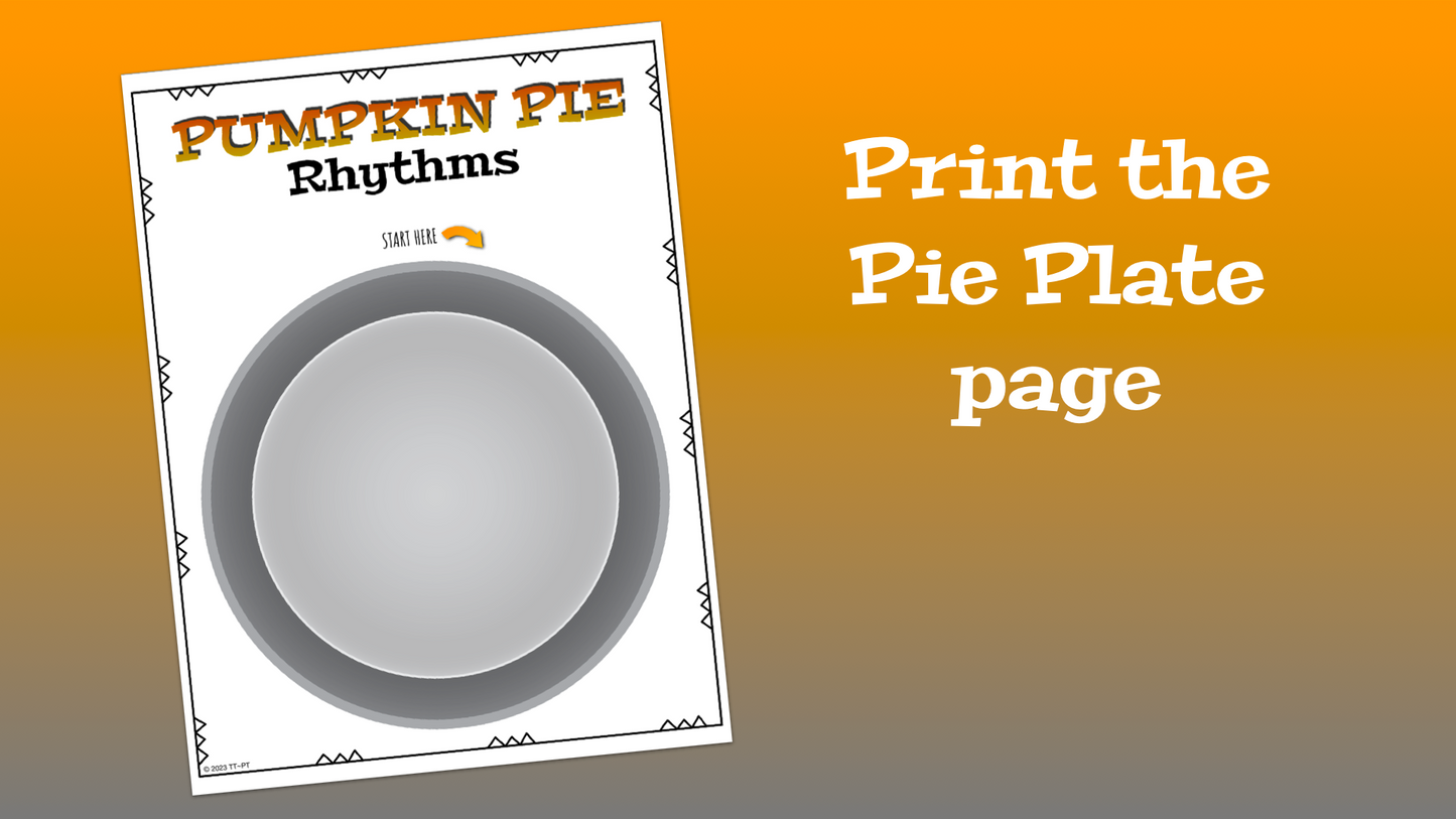 Pumpkin Pie Rhythm Puzzles