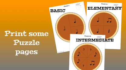 Pumpkin Pie Rhythm Puzzles