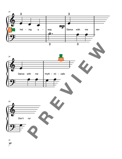 Dance With Me - Irish Jig Early Elementary Piano Solo Sheet Music