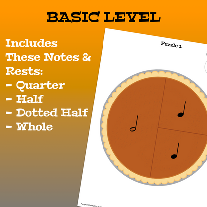 Pumpkin Pie Rhythm Puzzles