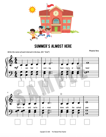 Summer's Almost Here - Early Elementary Piano Solo Sheet Music