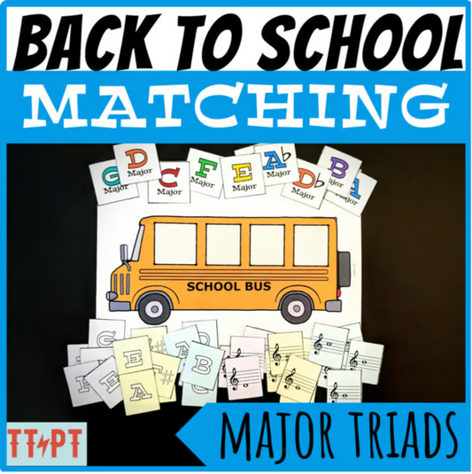 Back to School Bus Matching 4: Major Triads