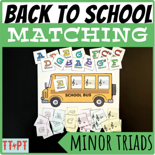 Back to School Bus Matching 5: Minor Triads