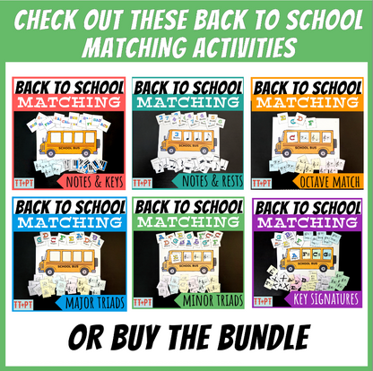 Back to School Bus Matching 5: Minor Triads
