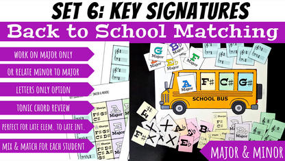 Back to School Bus Matching Bundle