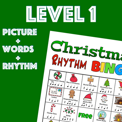 Christmas Rhythm Bingo