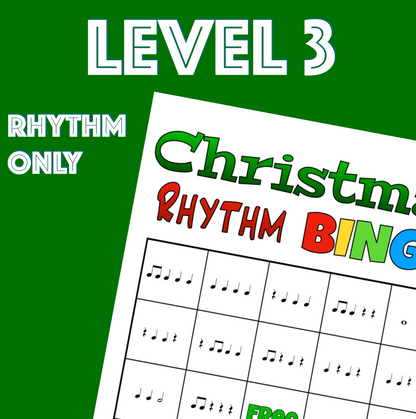 Christmas Rhythm Bingo