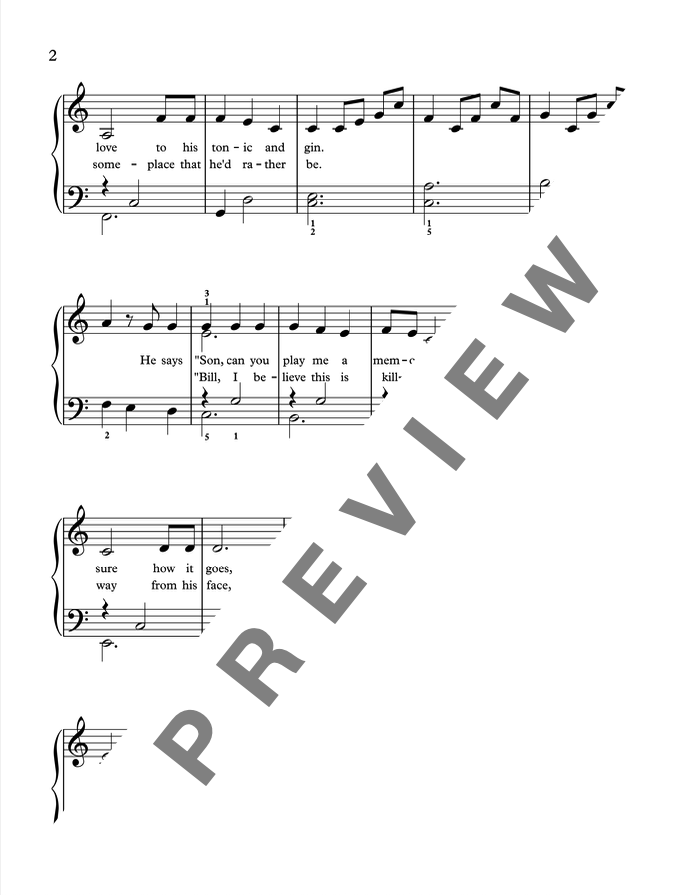 Piano Man [Late Elementary] by Billy Joel - Piano Solo Sheet Music