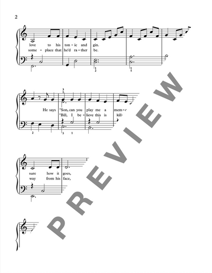Piano Man [Late Elementary] by Billy Joel - Piano Solo Sheet Music