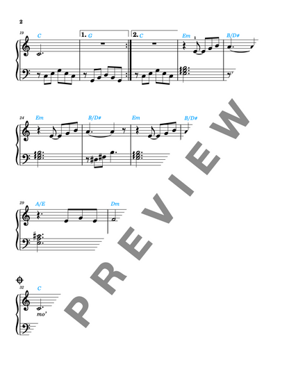 Can't Help Falling in Love [Late Elementary] by Elvis - Piano Sheet Music