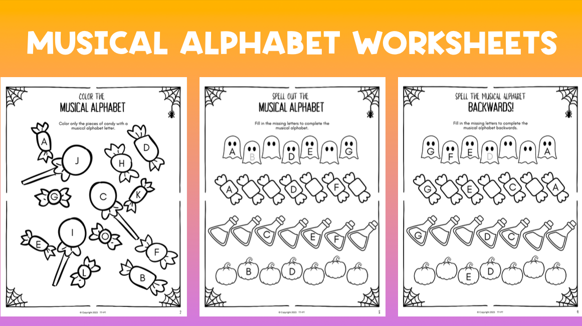 Halloween Music Worksheets