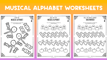 Halloween Music Worksheets