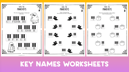 Halloween Music Worksheets