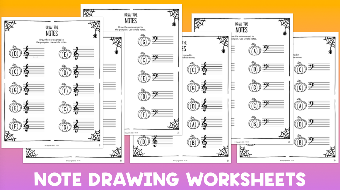 Halloween Music Worksheets