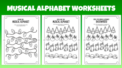 Christmas Music Theory Worksheets