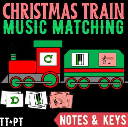 Christmas Train Puzzles Set 1: Notes & Key Names