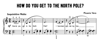 How Do You Get to the North Pole? - Christmas Elementary Piano Solo Sheet Music