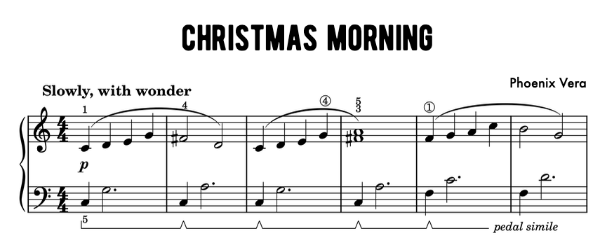 Christmas Morning - Elementary Piano Solo Sheet Music