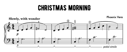 Christmas Morning - Elementary Piano Solo Sheet Music