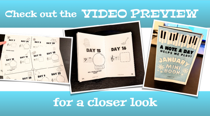 February Note A Day Mini Book