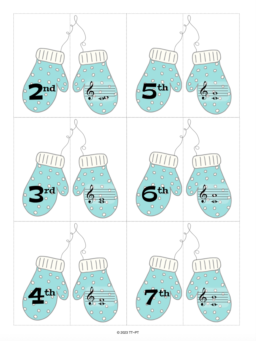 Mitten Music Theory Puzzles