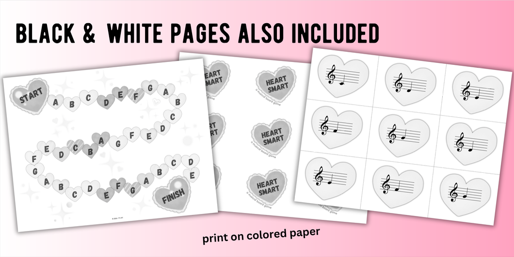 Level 1 Valentine's Day Music Note Board Game