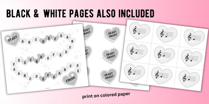 Level 1 Valentine's Day Music Note Board Game