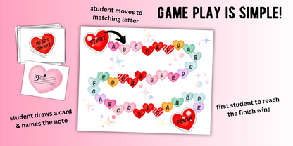 Level 1 Valentine's Day Music Note Board Game