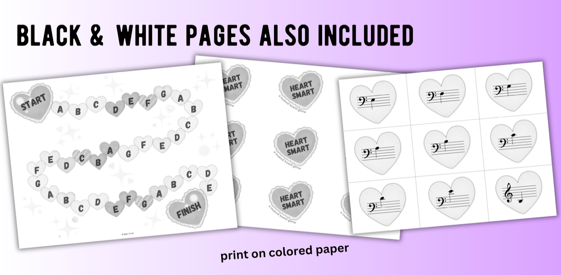 Level 2 Valentine's Day Music Note Board Game