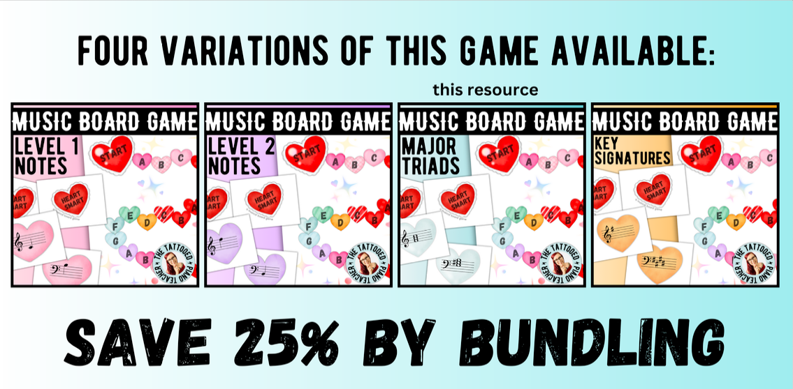 Level 3 Valentine's Day Triads Board Game