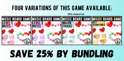 Level 3 Valentine's Day Triads Board Game
