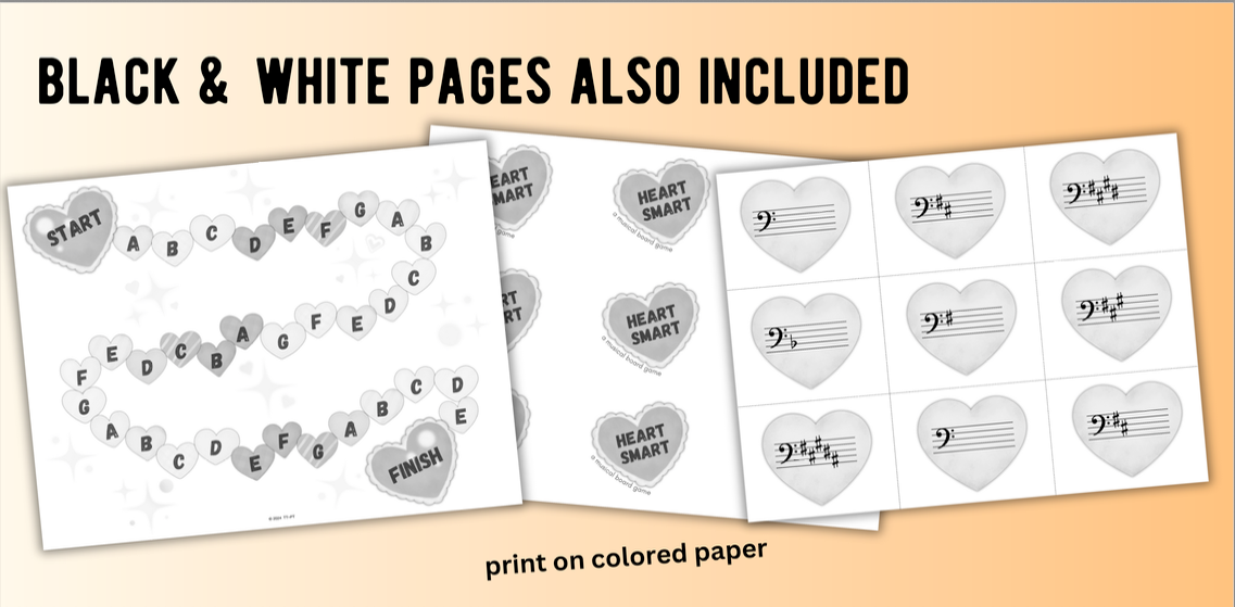 Level 4 Valentine's Day Key Signatures Board Game