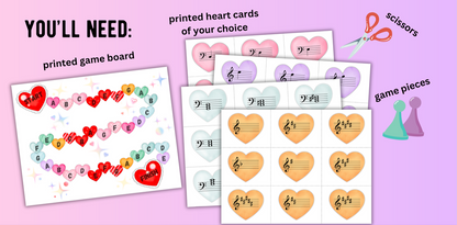 Valentine's Day Music Board Game Bundle