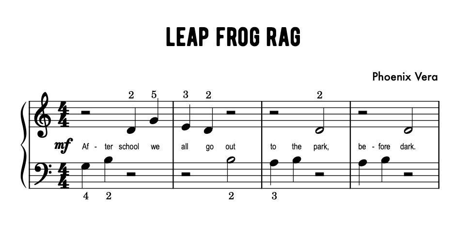 Leap Frog Rag - Early Elementary Piano Solo Sheet Music