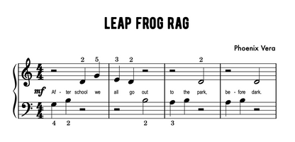 Leap Frog Rag - Early Elementary Piano Solo Sheet Music
