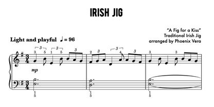 Irish Jig - Late Elementary Piano Solo Sheet Music