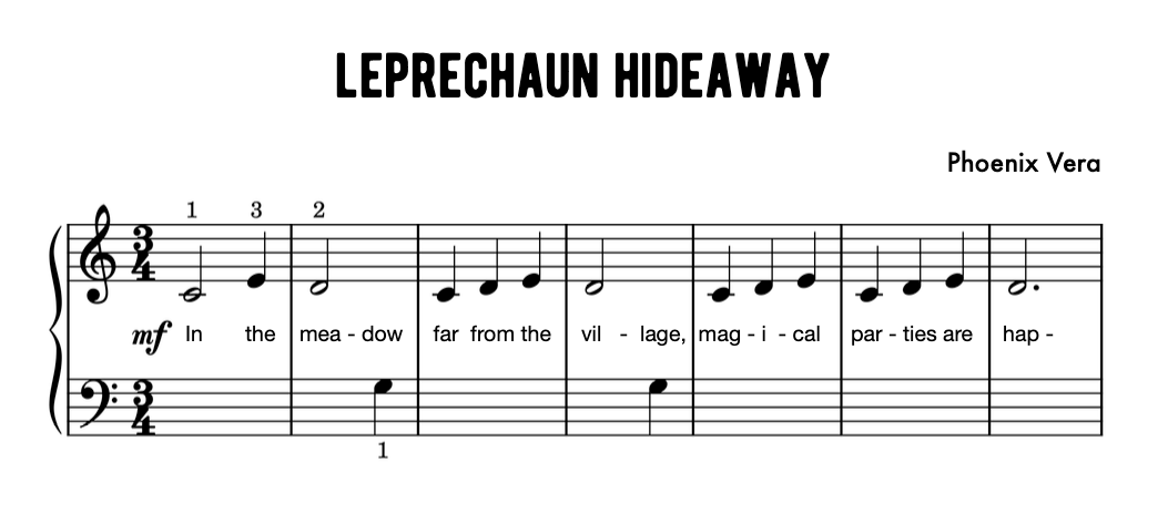 Leprechaun Hideaway - Irish Early Elementary Piano Solo Sheet Music