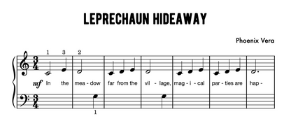 Leprechaun Hideaway - Irish Early Elementary Piano Solo Sheet Music