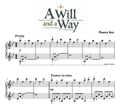 A Will and a Way - Level 3B Late Elementary Fantasy Piano Solo Sheet Music