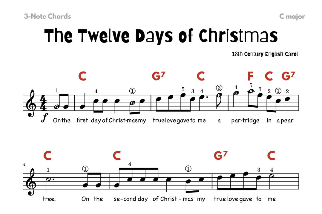 Christmas Beginner Lead Sheets Bundle