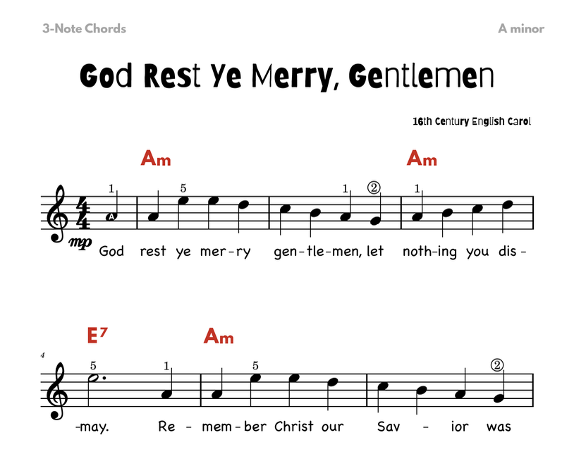 Christmas Beginner Lead Sheets Bundle