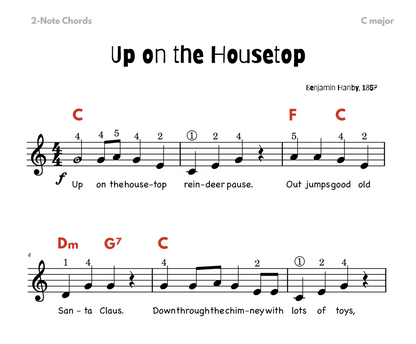 Up on the Housetop Christmas Lead Sheet Music