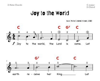 Joy to the World Christmas Lead Sheet Music